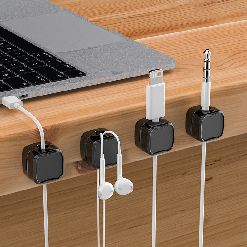 Desktop Magnetic Cable Holder (4pcs)