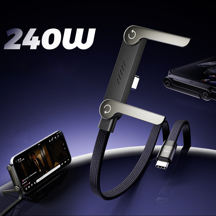 240W Type-C PD3.0 Fast Charge with Rotatable Phone Stand