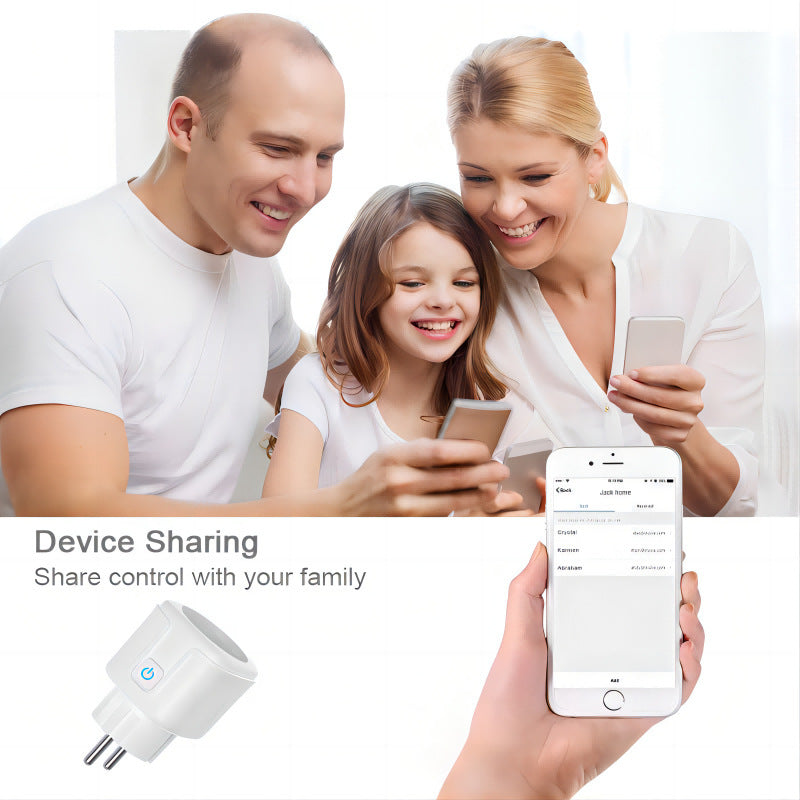 Tuya Wi-Fi Smart EU Plug With Power Monitor 16A