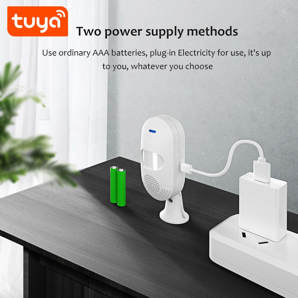 Tuya Wi-Fi Smart Intrusion PIR Sensor with Light and Sound